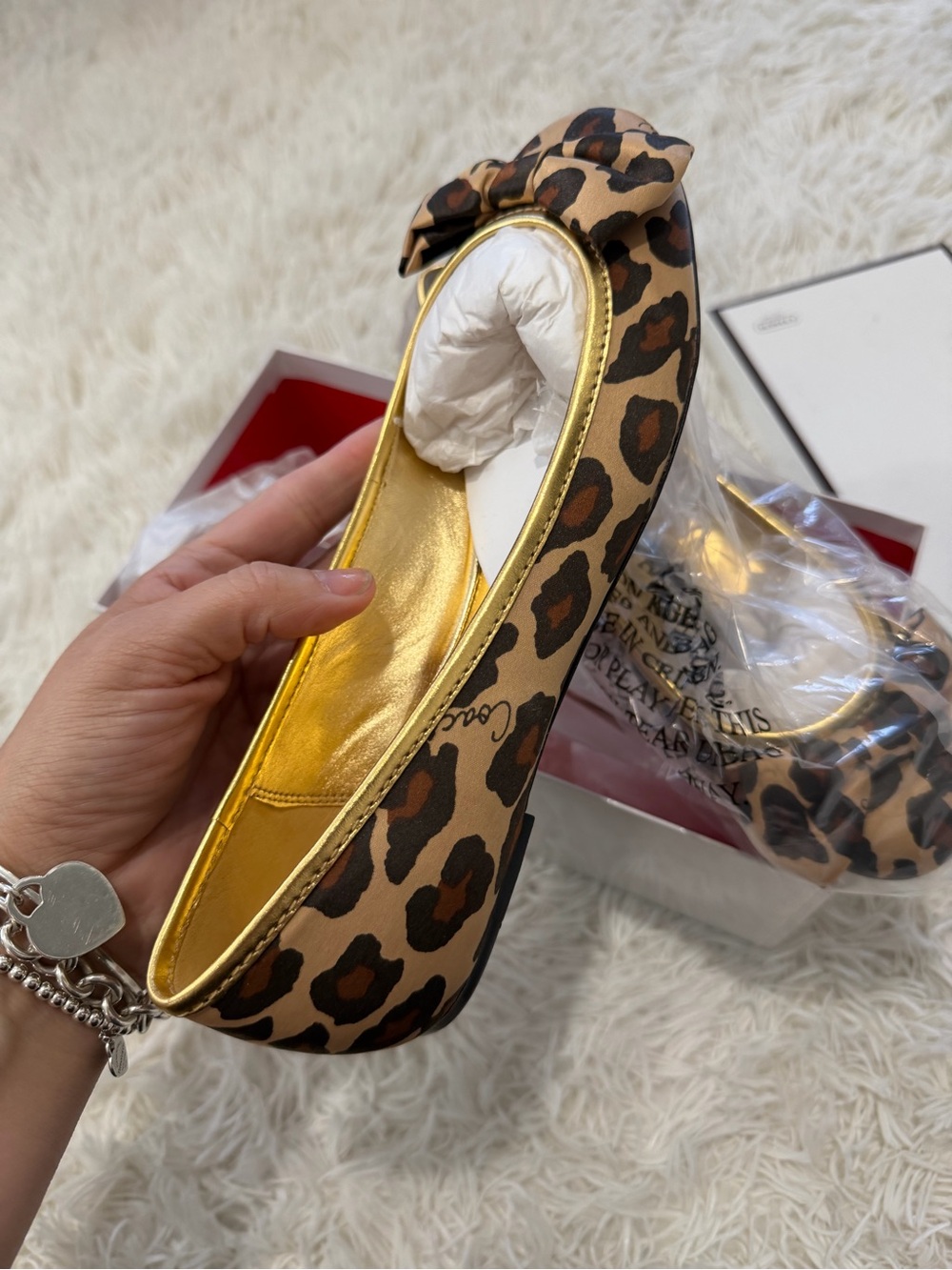 Coach Lynn Round Toe Satin Bow Flats - size 6.5 - NIB - Picture 3 of 6